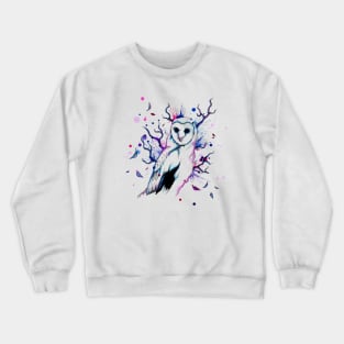 Cotton Candy Owl Crewneck Sweatshirt